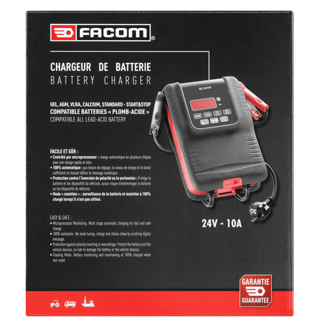 Schnell-Batterieladegerät 24 Volt 10 Ampere für LKW und Maschinen