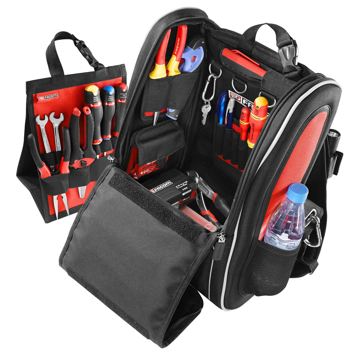 Kompakter und modularer Werkzeug-Stoffrucksack