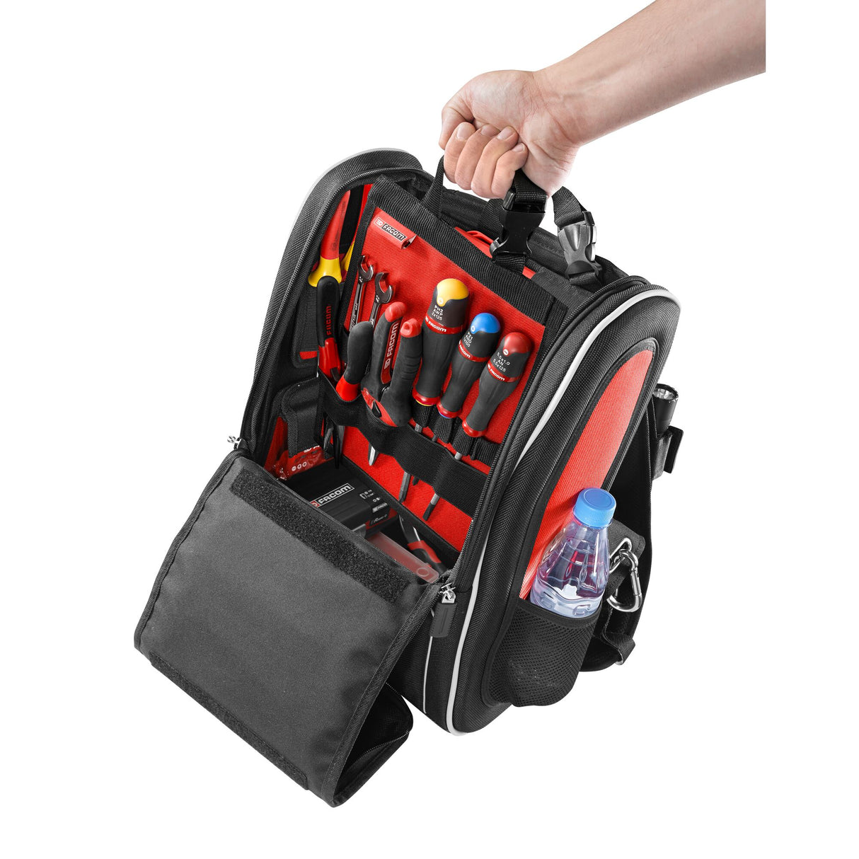 Kompakter und modularer Werkzeug-Stoffrucksack