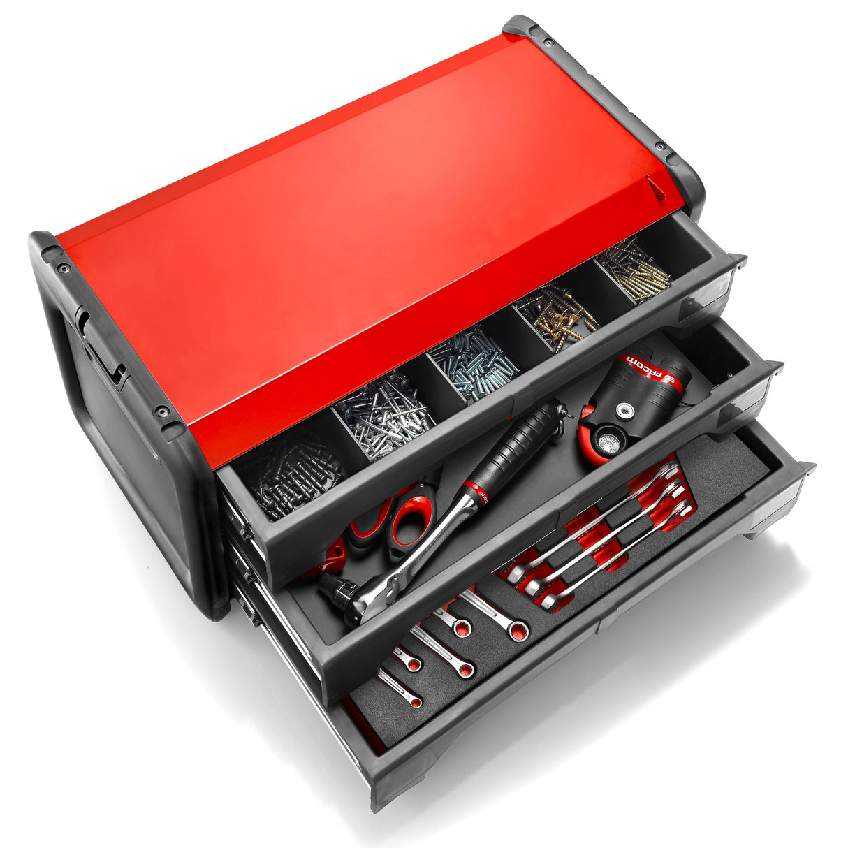Bi-Material-Werkzeugkasten - 3 Fächer
