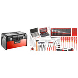 Elektromechanisches Sortiment, 120 Werkzeuge - Bi-Material-Werkzeugkasten