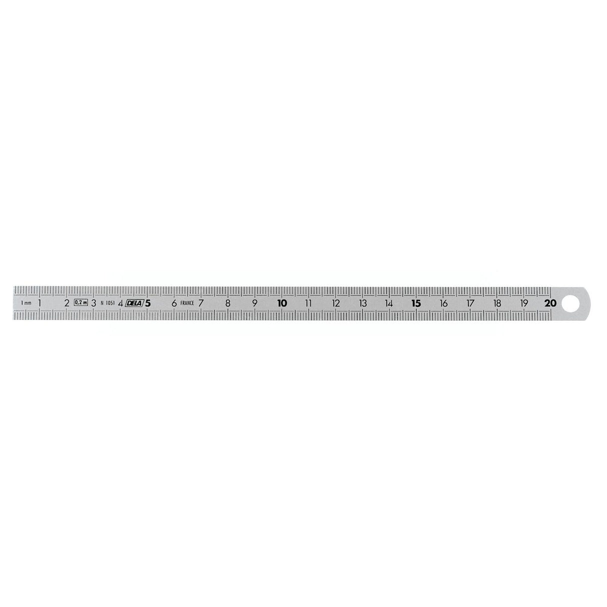 DELA.1051 - Flexible Edelstahl-Maßstäbe mit beidseitiger Skala