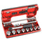 [J.161DBOX1] Steckschlüssel-Set 3/8" D-Box, 18-tlg.