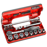 18-teiliger DBOX Satz mit 3/8" 12-Kant-Steckschlüsseln -