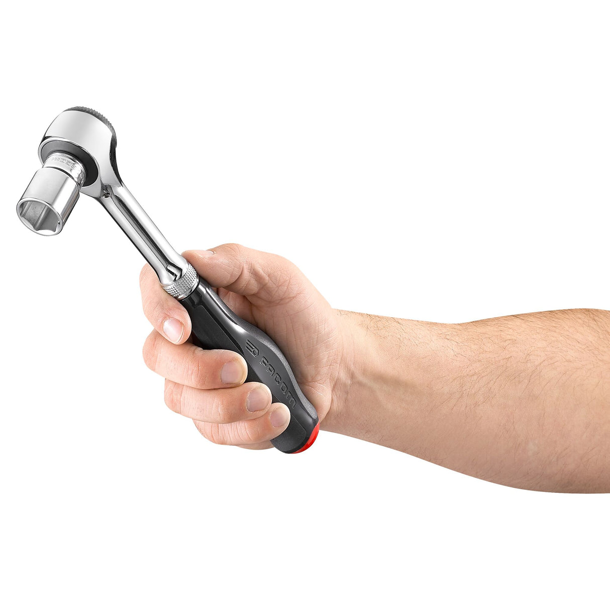 J.380 - 3/8" Vollhand-Umschaltknarre mit schnellem Drehgriff, 360°