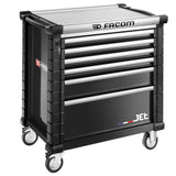 Werkstattwagen JET mit 6 Schubladen, 4 Module pro Schublade, schwarz (RAL 9005)