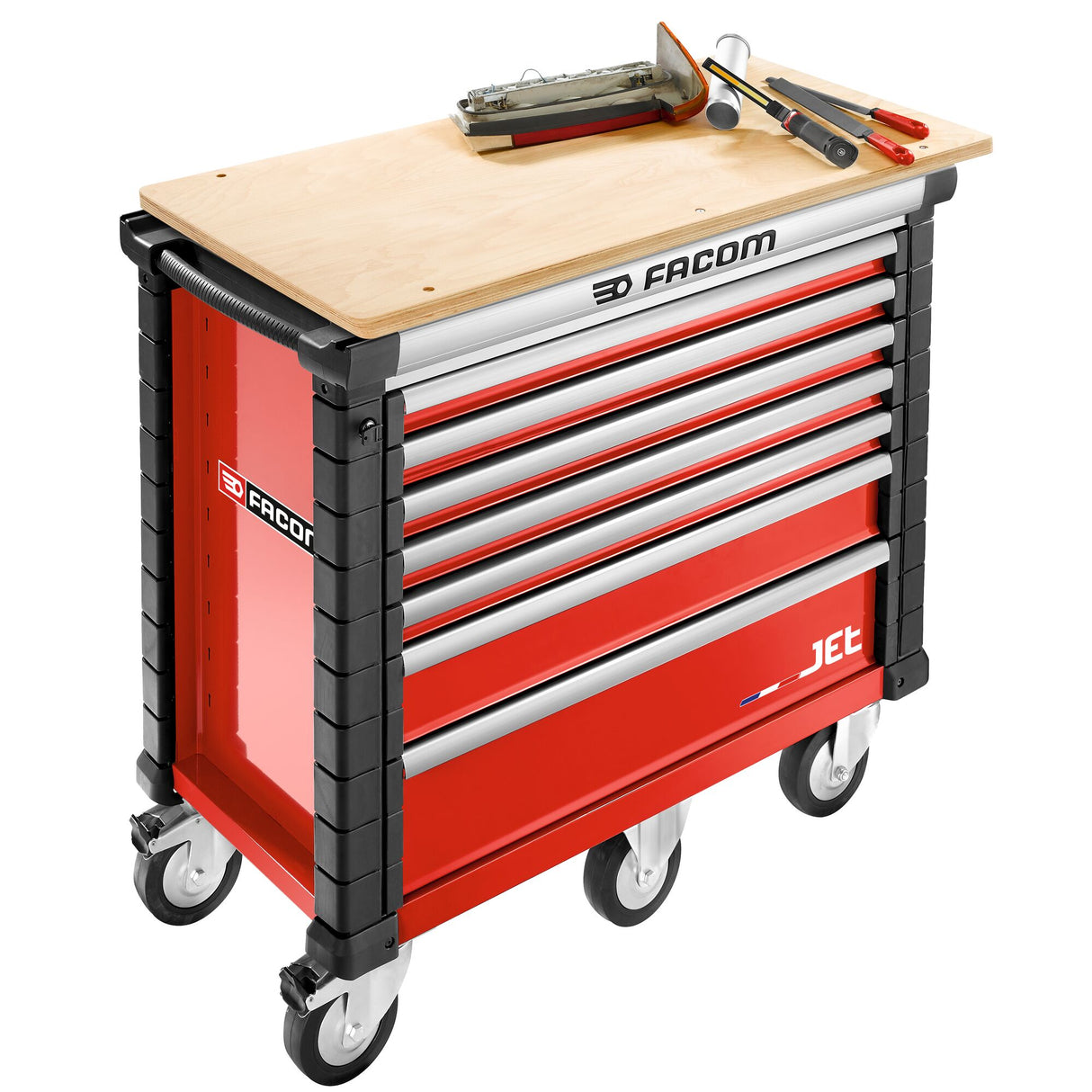 JET.7M5A - JET Werkstattwagen mit 7 Schubladen, passend für 5 Module pro Schublade