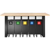 Set mit 5 Recyclingbehältern