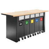 Set mit 5 Recyclingbehältern
