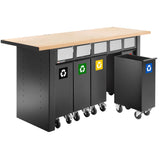 Set mit 5 Recyclingbehältern