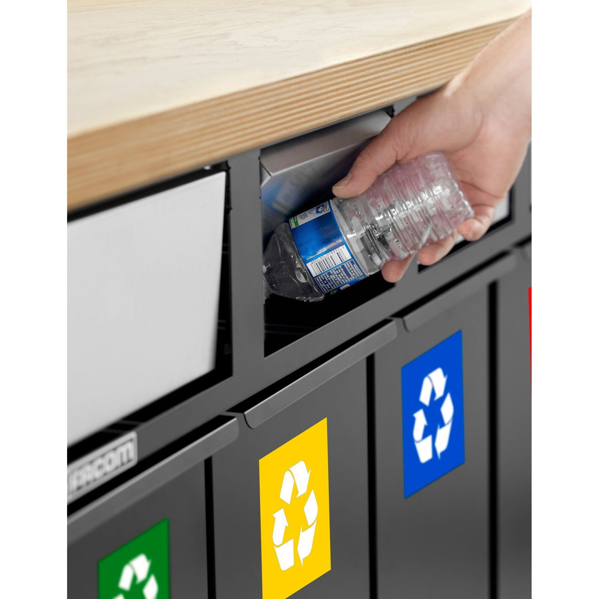 Set mit 5 Recyclingbehältern