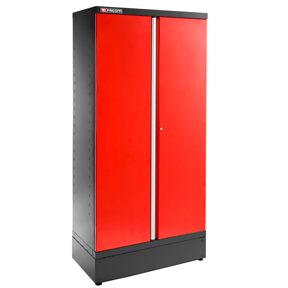 Schrank 2m mit 2 Volltüren, Schwarz