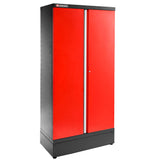Schrank 2m mit 2 Volltüren, Schwarz