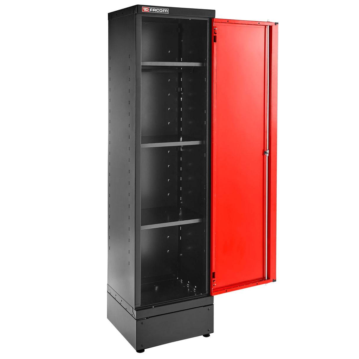Schrank 2m Einzeltür, Rot