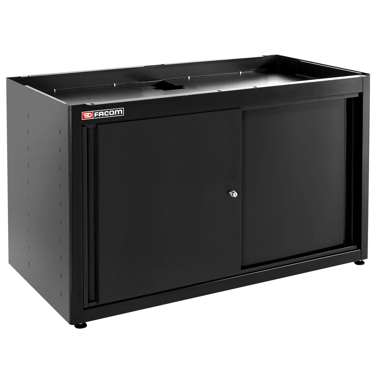 Doppelunterschrank mit 2 Türen, Schwarz