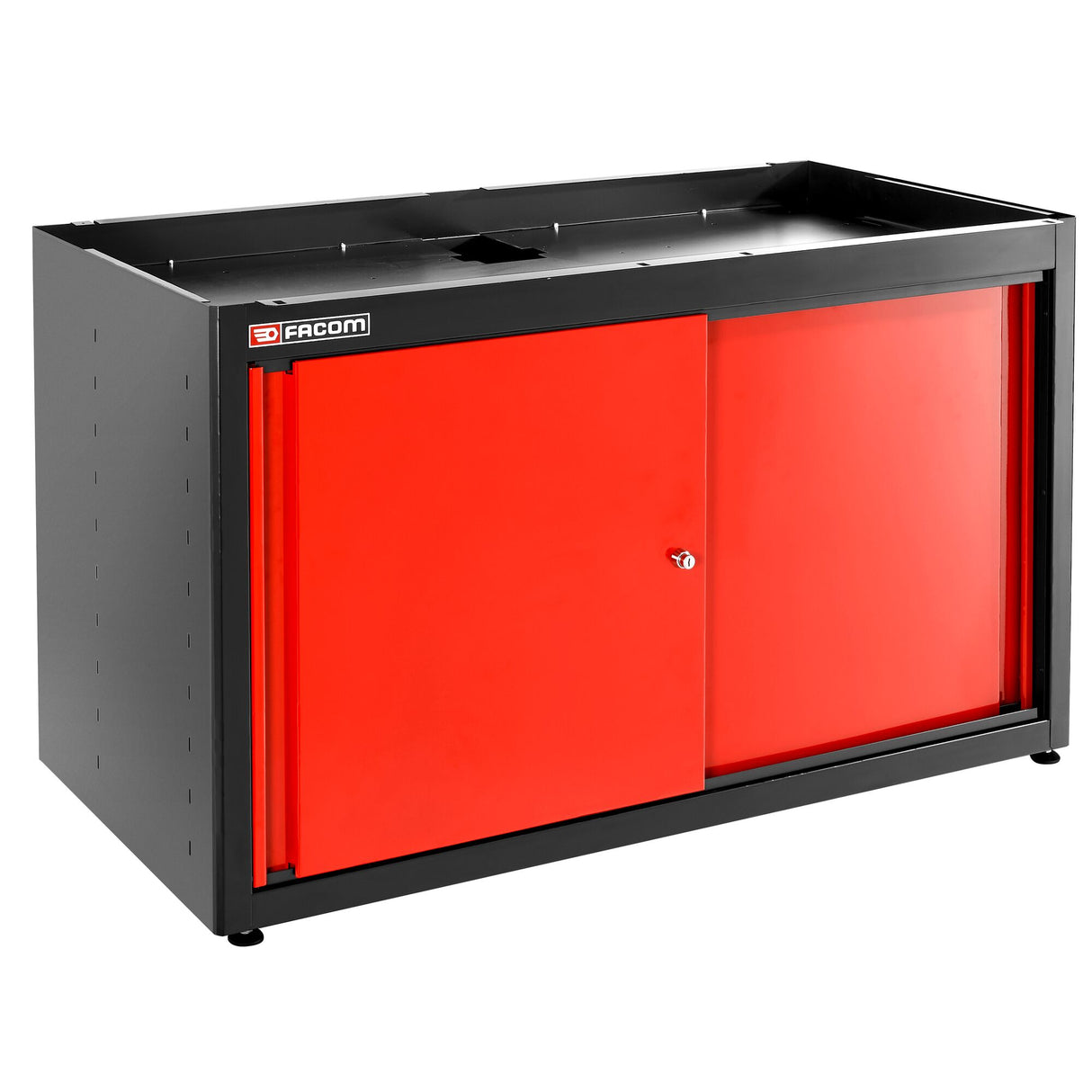 Doppelunterschrank mit 2 Volltüren, Rot