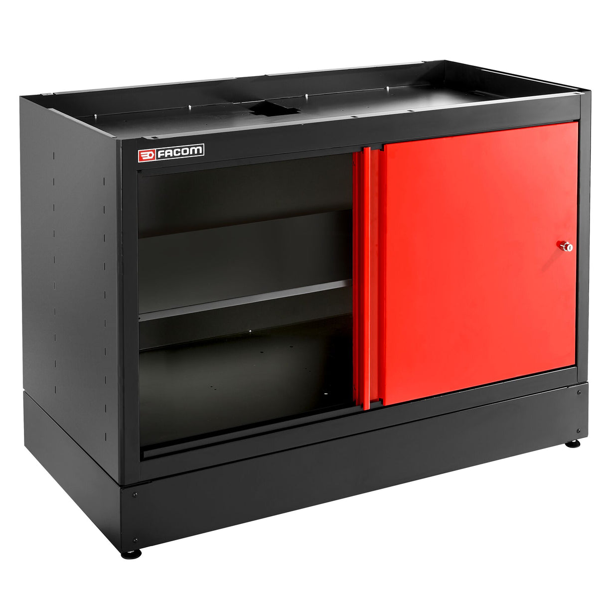 Doppelunterschrank mit 2 Volltüren, Rot