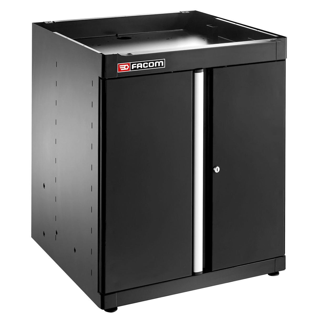 Einzelunterschrank mit 2 Türen, Schwarz