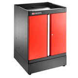 Einzelunterschrank 2 Türen, Rot