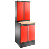 Einzelunterschrank 2 Türen, Rot