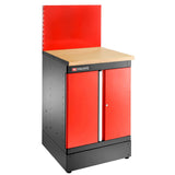 Einzelunterschrank 2 Türen, Rot