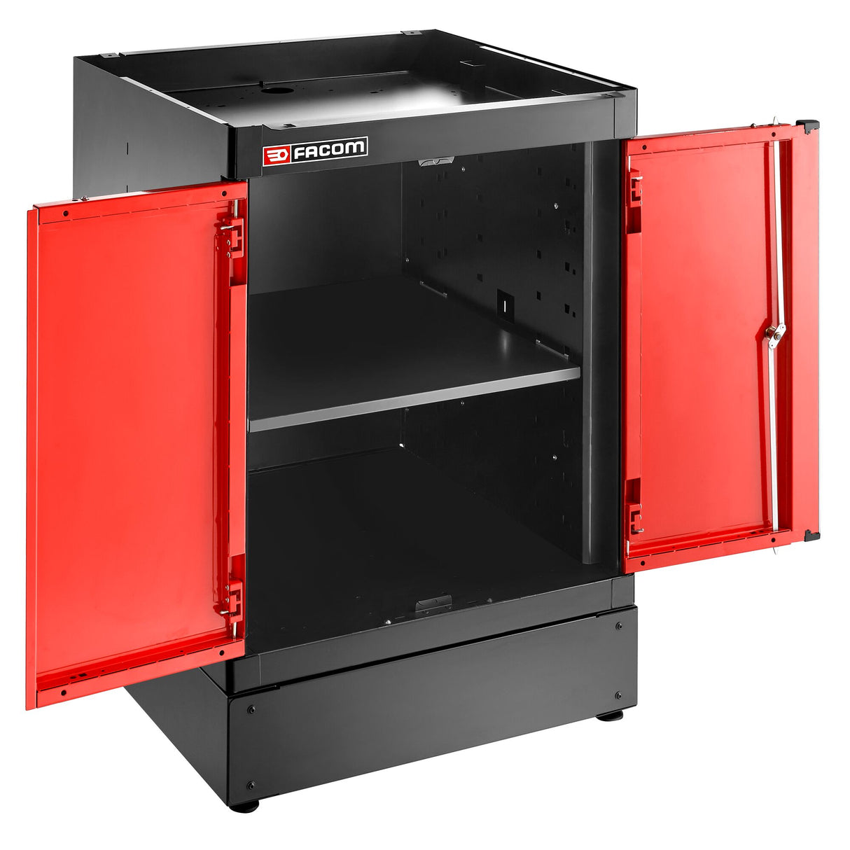 Einzelunterschrank 2 Türen, Rot