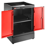 Einzelunterschrank 2 Türen, Rot