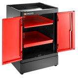 Einzelunterschrank 2 Türen, Rot