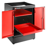 Einzelunterschrank 2 Türen, Rot
