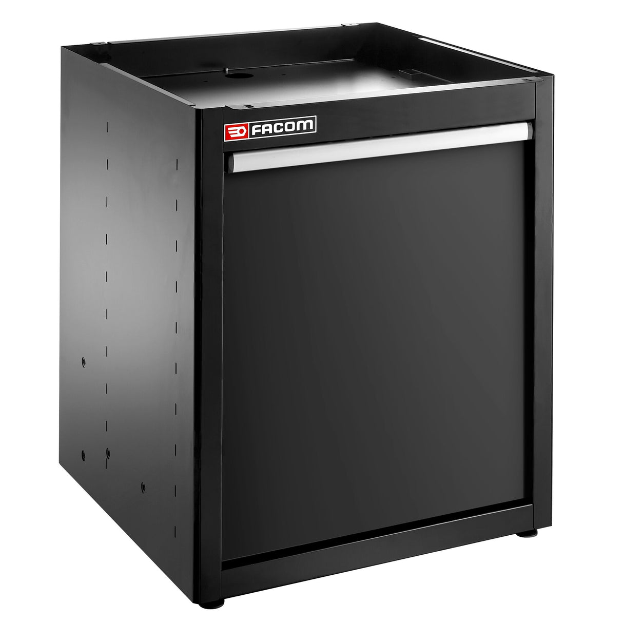 Einzelunterschrank mit Recyclingstation, Schwarz