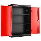 Aufsatzschrank + 2 Volltüren, Rot