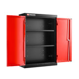 Aufsatzschrank + 2 Volltüren, Rot