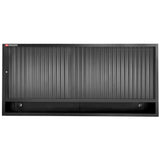 3fach Aufsatzschrank+Rollade, Schwarz