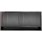 3fach Aufsatzschrank mit Rollade, Rot