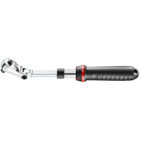 Dichte Hochleistungs-Umschaltknarre 3/8" mit verriegelbarem Teleskopgriff