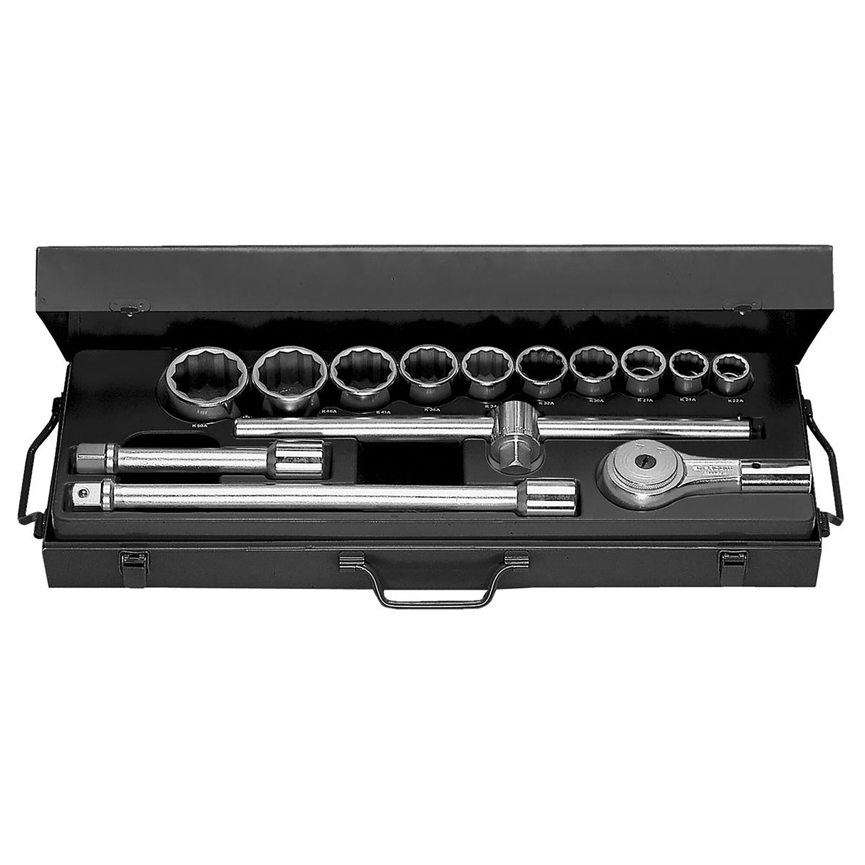 Steckschlüssel-Set 3/4", 12-Kant, metrisch, 14-tlg.