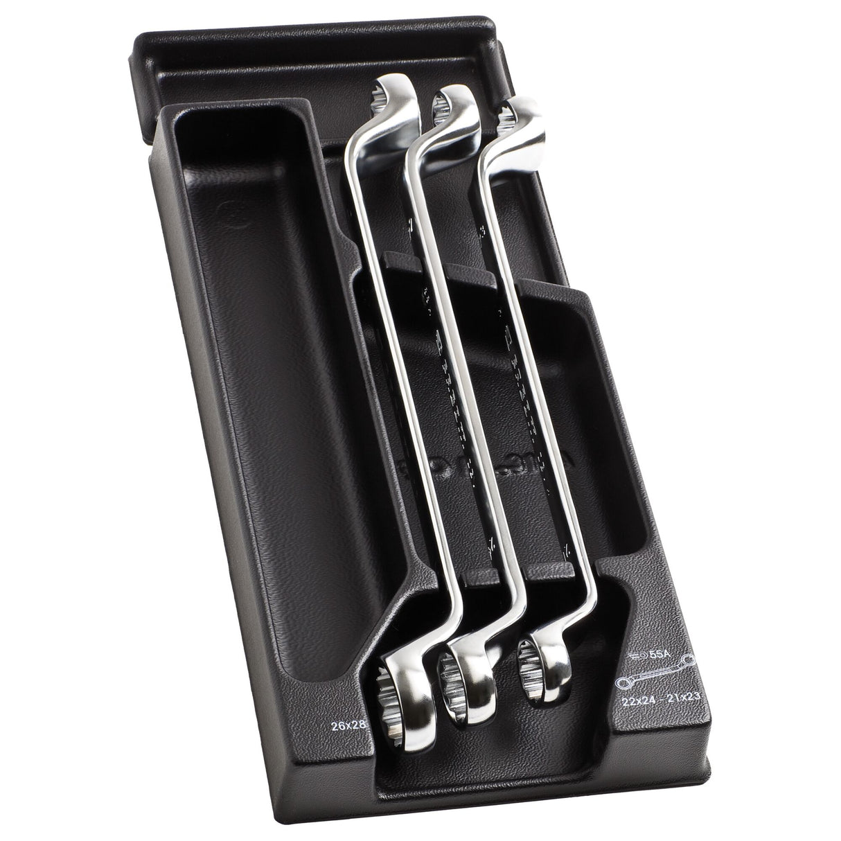 Kunststoffmodul - Doppelringschlüssel Serie 55, 3-tlg.
