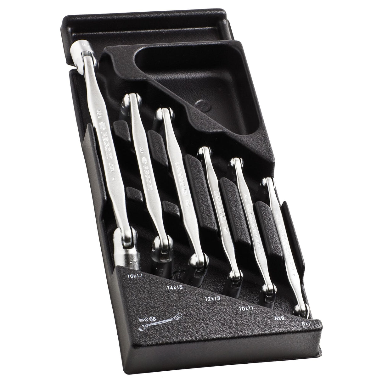 Modul mit 6 Gelenkschlüsseln, 6 bis 17 mm