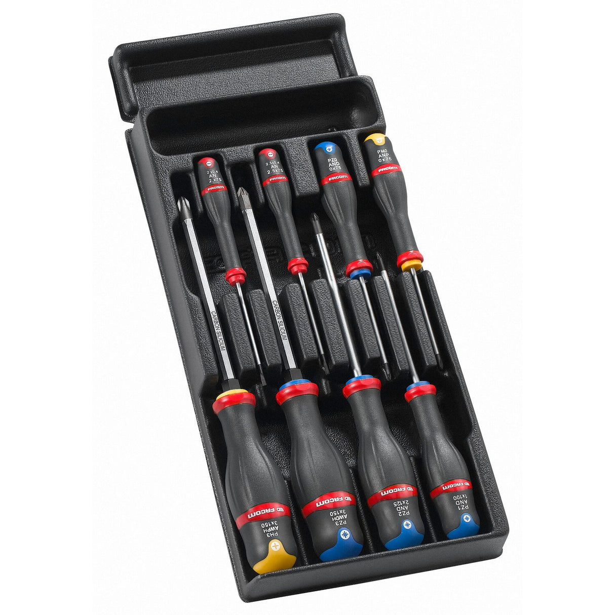 Kunststoffmodul - 8 PROTWIST® Schraubendreher (Schlitz, PH, PZ, 6-kant)