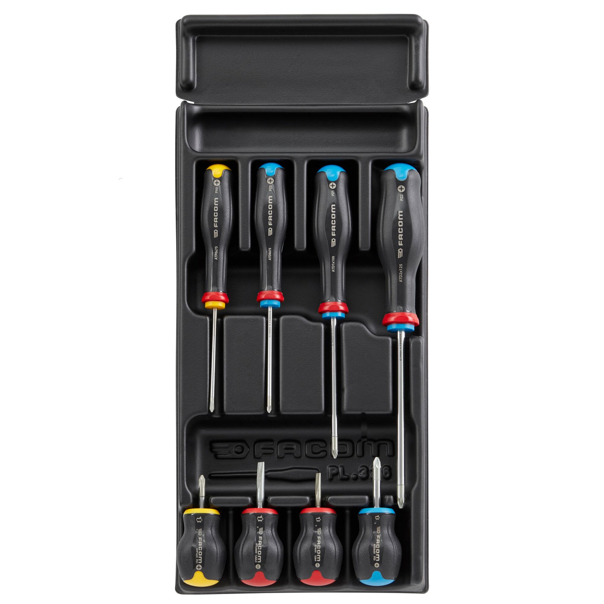 Kunststoffmodul - 8 PROTWIST® Schraubendreher (Schlitz, PH, PZ)