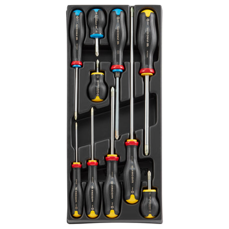 Kunststoffmodul XL -  10 PROTWIST® Schraubendreher, Phillips® u. Pozidriv®, SB-Verpackung