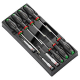 Kunststoffmodul XL -  7 PROTWIST® Schraubendreher, Resistorx® u. 3 Handschrauber, TORX®