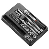 Steckschlüsselmodul 3/8", 6-Kant, metrisch - 20 Teile - JL.161