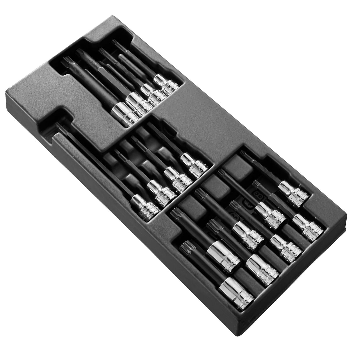 XL Kunststoffmodul mit 16 Bit-Steckschlüsseln 1/2"