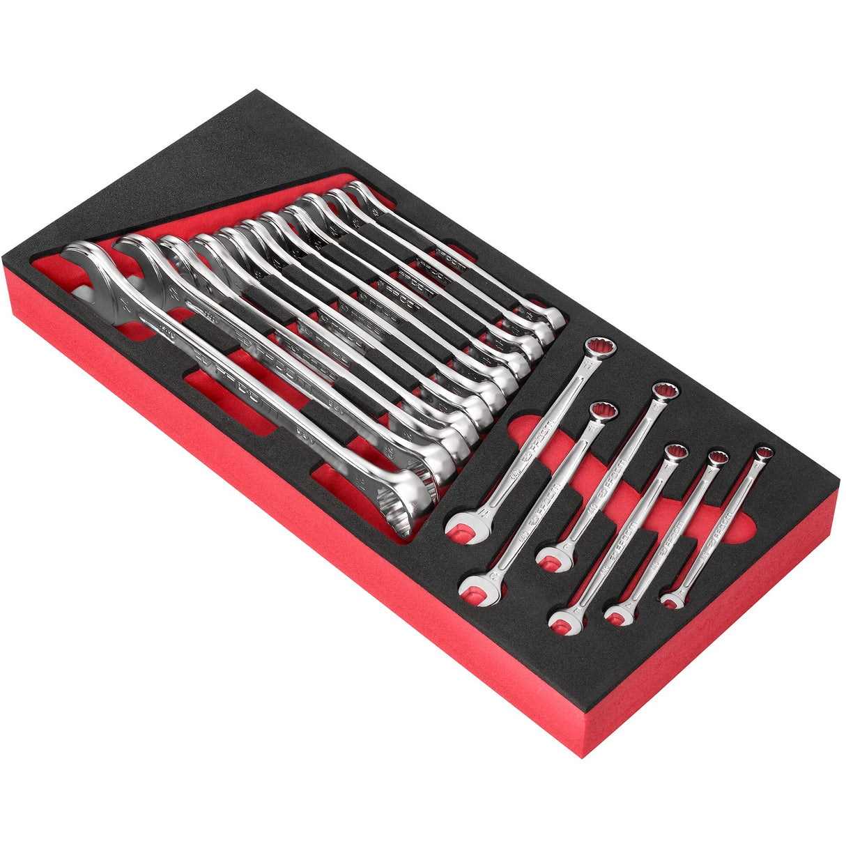 Schaumstoffmodul - Ringmaulschlüssel Serie 440, 17-tlg., 6 bis 24 mm