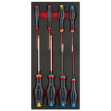 Schaumstoffmodul - 8 PROTWIST® Schraubendreher (Schlitz, 6-kant, Philips®)