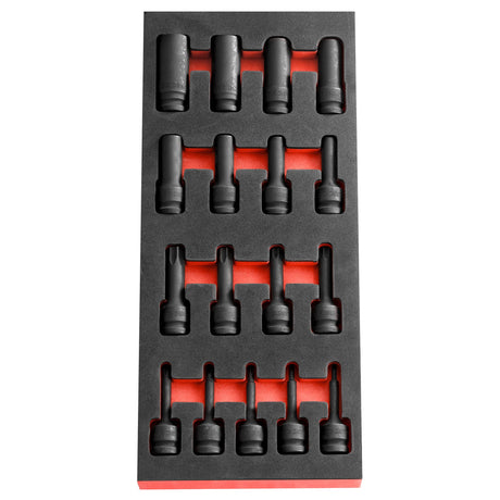 1/2" TORX Steckschlüssel Schaumstoffmodul - NSX 17tlg