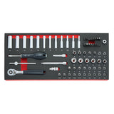 MODM.RL151-66 - START Schaumstoffmodul mit 1/4" Steckschlüssel, 66-tlg.