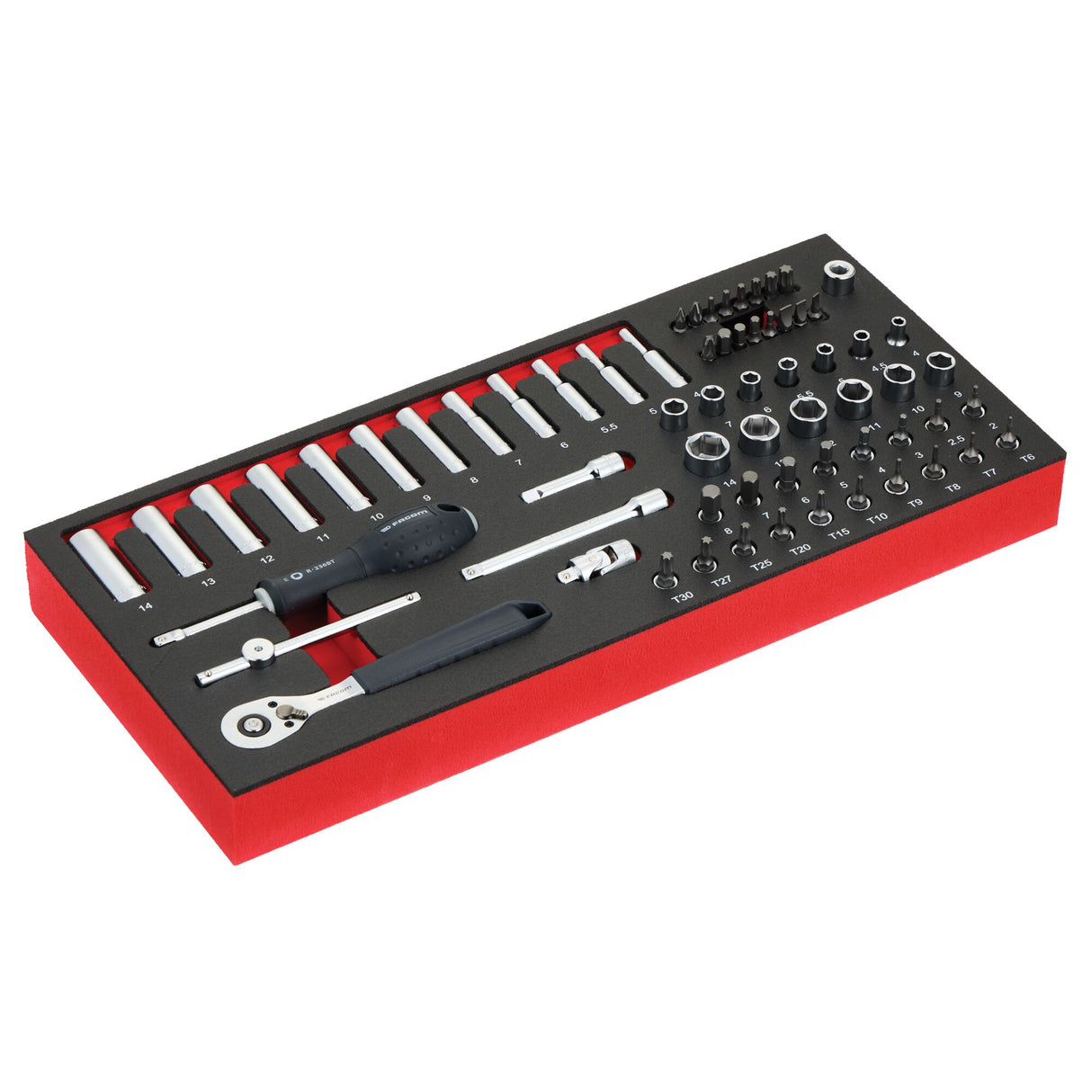 MODM.RL151-66 - START Schaumstoffmodul mit 1/4" Steckschlüssel, 66-tlg.