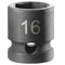 [NSS.16A] Metrischer 6-Punkt Stubby Impact Steckschlüssel 16mm